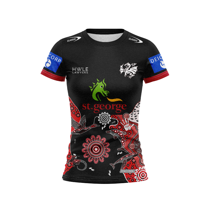 Women's NRL St George Illawarra Dragons 2024 Indigenous Training Jersey