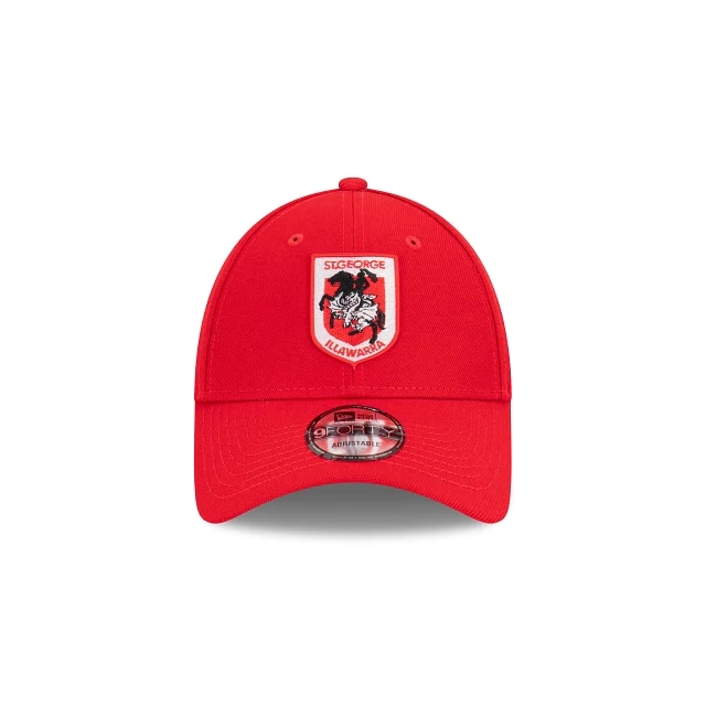 NRL St George Illawarra Dragons Red Embroidered Logo Cap 2025