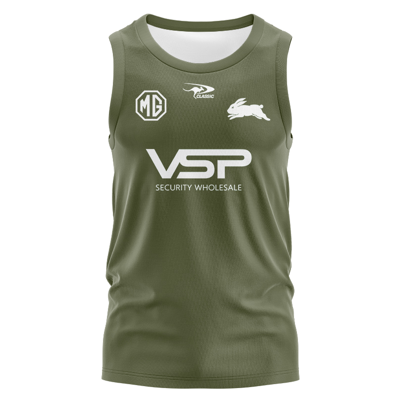 NRL South Sydney Rabbitohs 2025 Captains Run Singlet