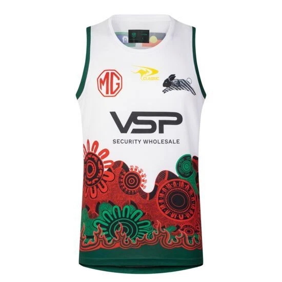 NRL South Sydney Rabbitohs 2025 Indigenous Training Singlet
