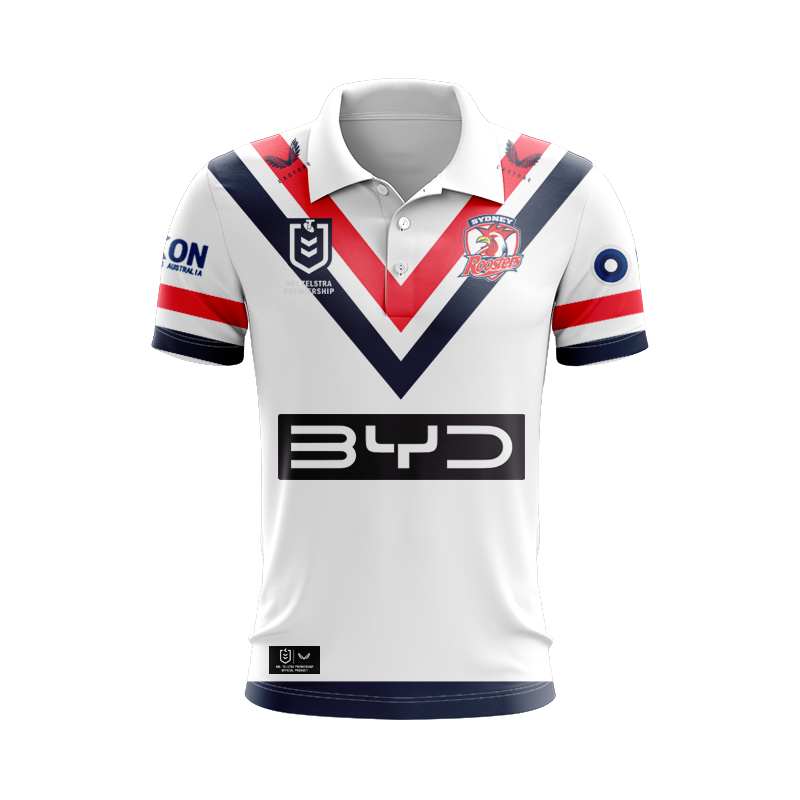 NRL Sydney Roosters 2025 Away Polo Shirt