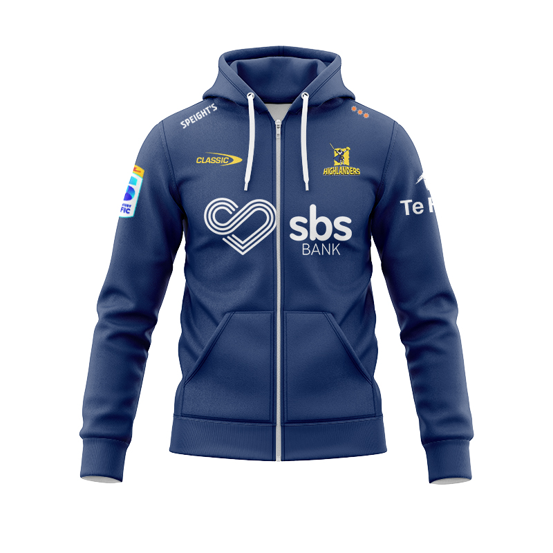Otago Highlanders Super Rugby 2025 Home Zipper Hoodie