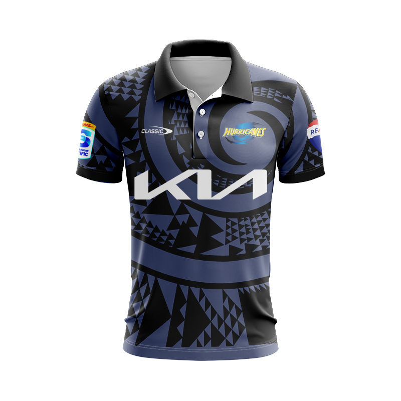 Wellington Hurricanes Super Rugby 2025 Away Polo Shirt