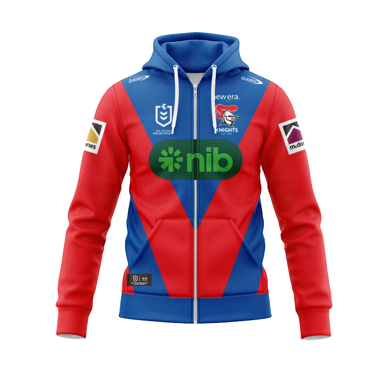 NRL Newcastle Knights 2025 Home Zipper Hoodie