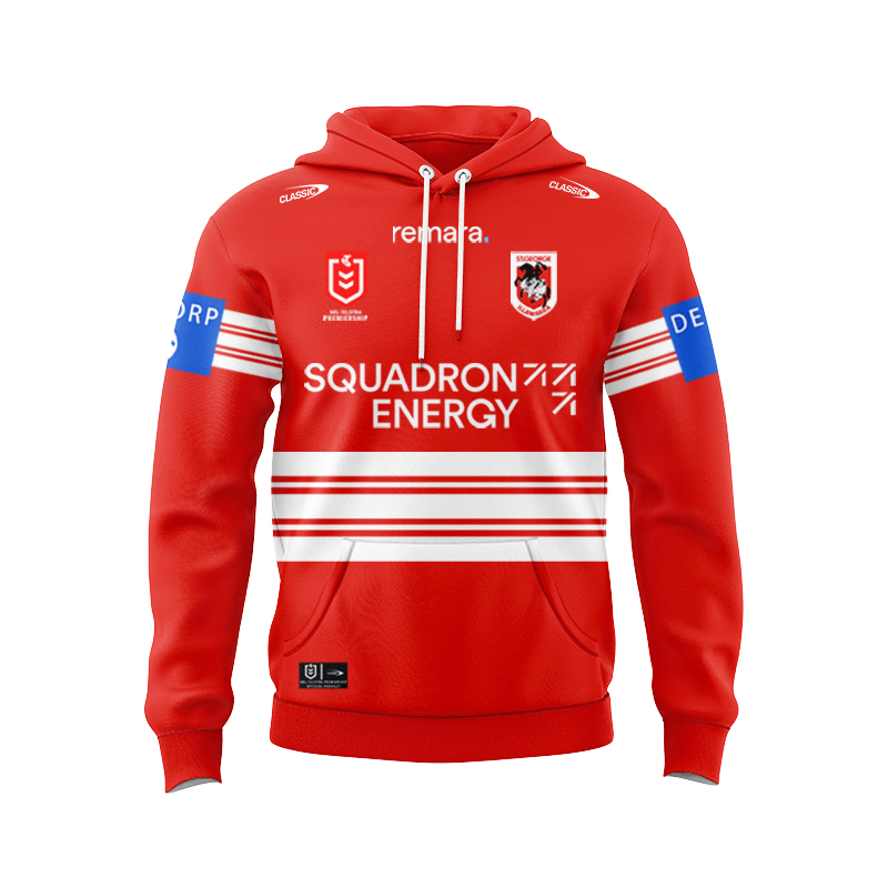 NRL St George Illawarra Dragons 2025 Away Hoodie