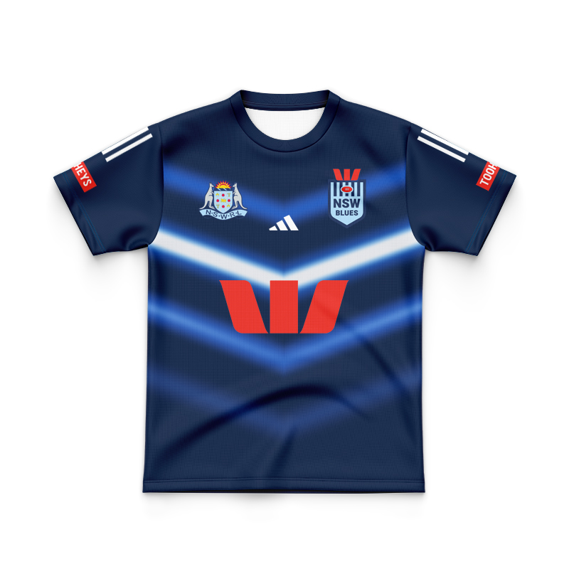 Kid's NSW Blues State Of Origin 2025 Captains Run Jersey