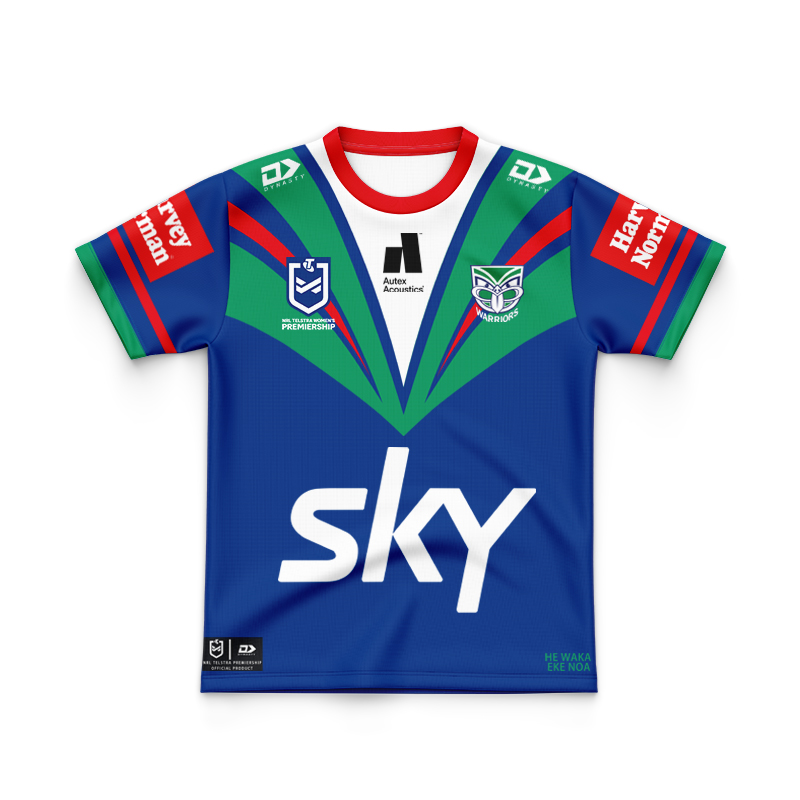 Kid's NRL New Zealand Warriors 2025 NRLW Home Jersey