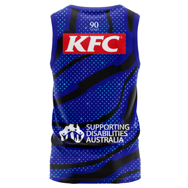 NRL Canterbury-Bankstown Bulldogs 2025 Blue Training Singlet