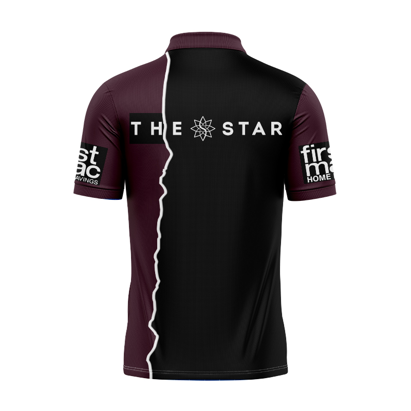 NRL Brisbane Broncos 2024 Training Mix Polo Shirt