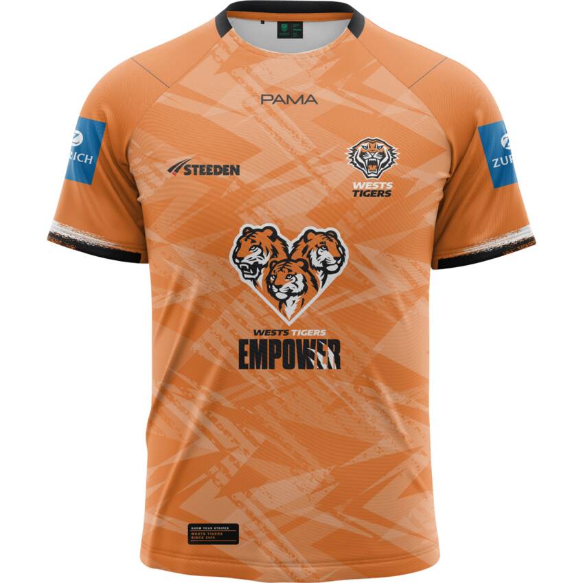Kid's NRL Wests Tigers 2025 Training Jersey