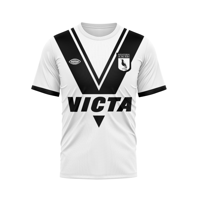 Western Suburbs Magpies 1978 Retro Jersey