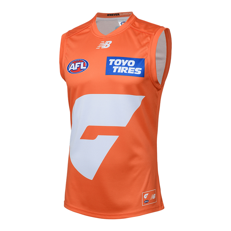 AFL GWS Giants 2025 Away Guernsey