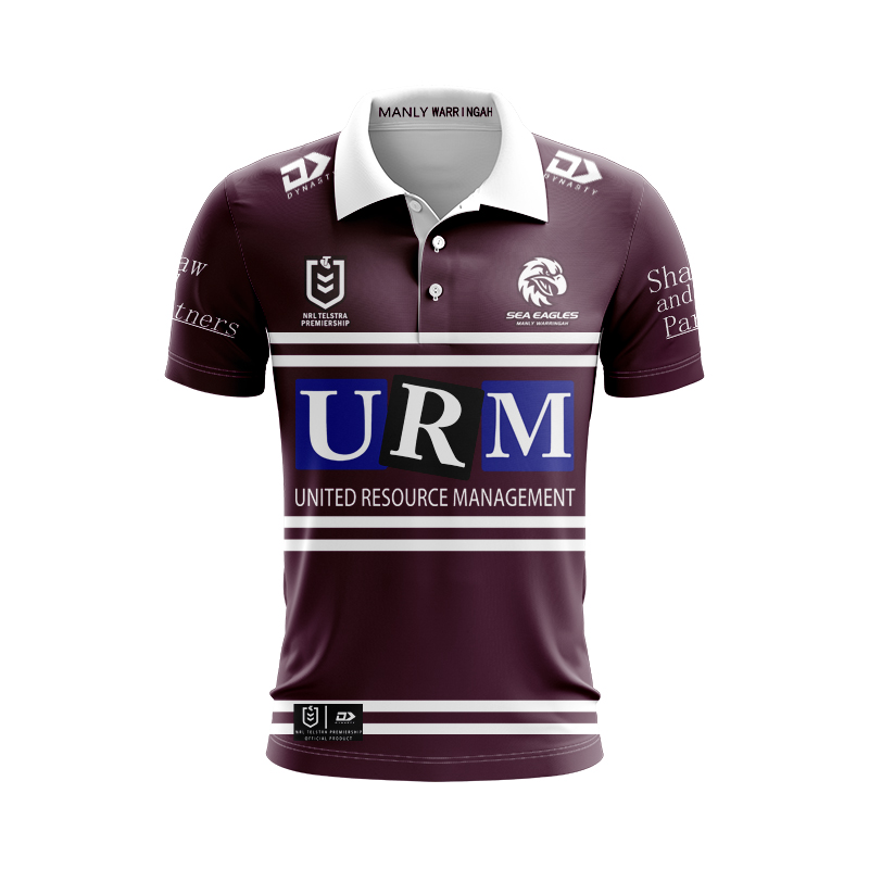 NRL Manly Warringah Sea Eagles 2025 Home Polo Shirt