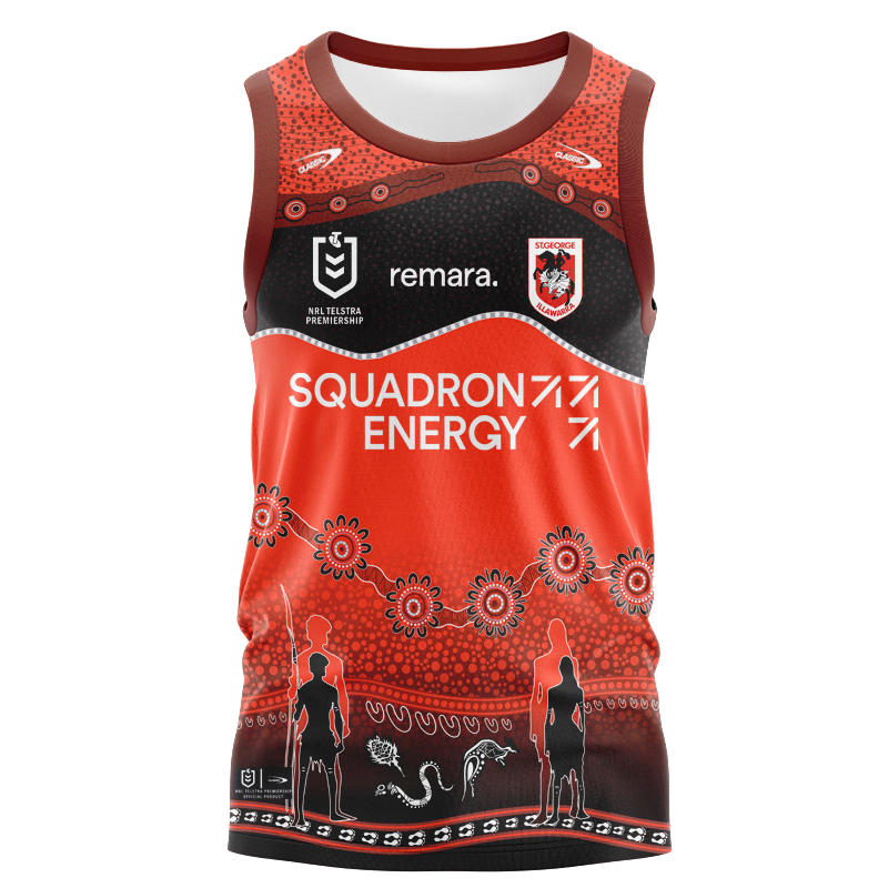 NRL St George Illawarra Dragons 2025 Indigenous Singlet