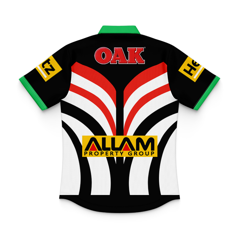 Kid's NRL Penrith Panthers 2025 Warm Up Polo Shirt