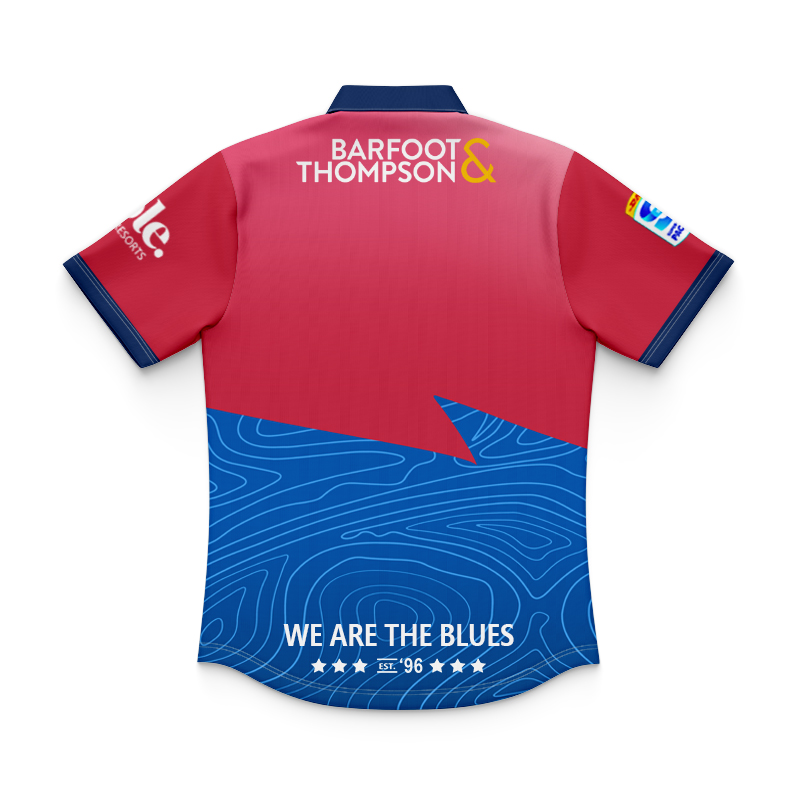 Kid's Auckland Blues Super Rugby 2025 Training Polo Shirt