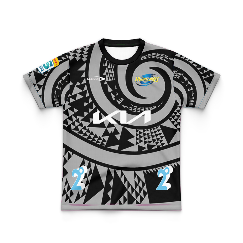 Kid's Wellington Hurricanes Super Rugby 2024 Away Jersey