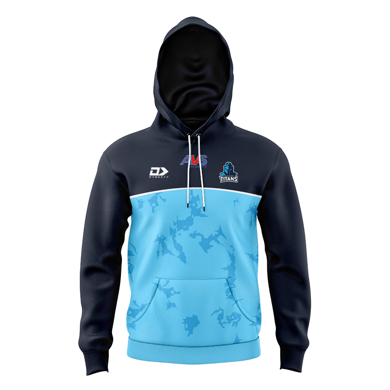 Kid's NRL Gold Coast Titans 2025 Cyan Training Hoodie