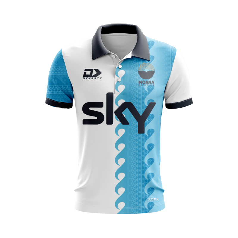 Moana Pasifika Super Rugby 2025 Training Polo Shirt