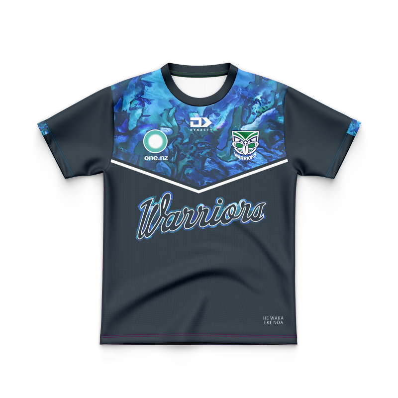 Kid's NRL New Zealand Warriors 2025 Captains Run Jersey