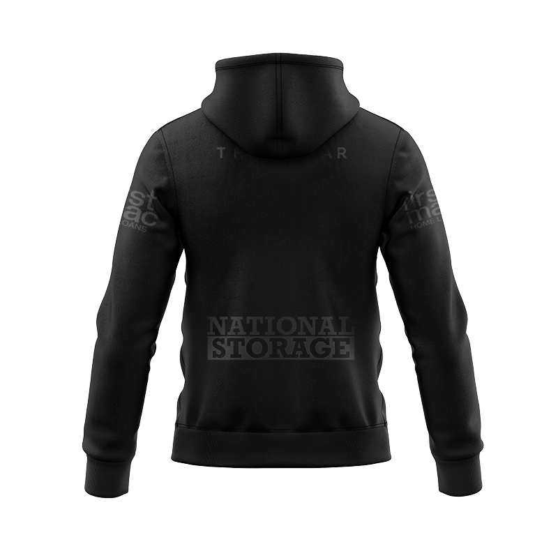 NRL Brisbane Broncos 2025 Black Zipper Hoodie