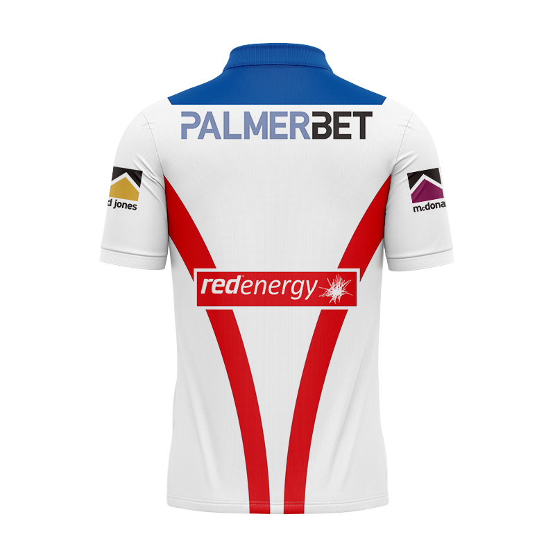 NRL Newcastle Knights 2024 Away Polo Shirt