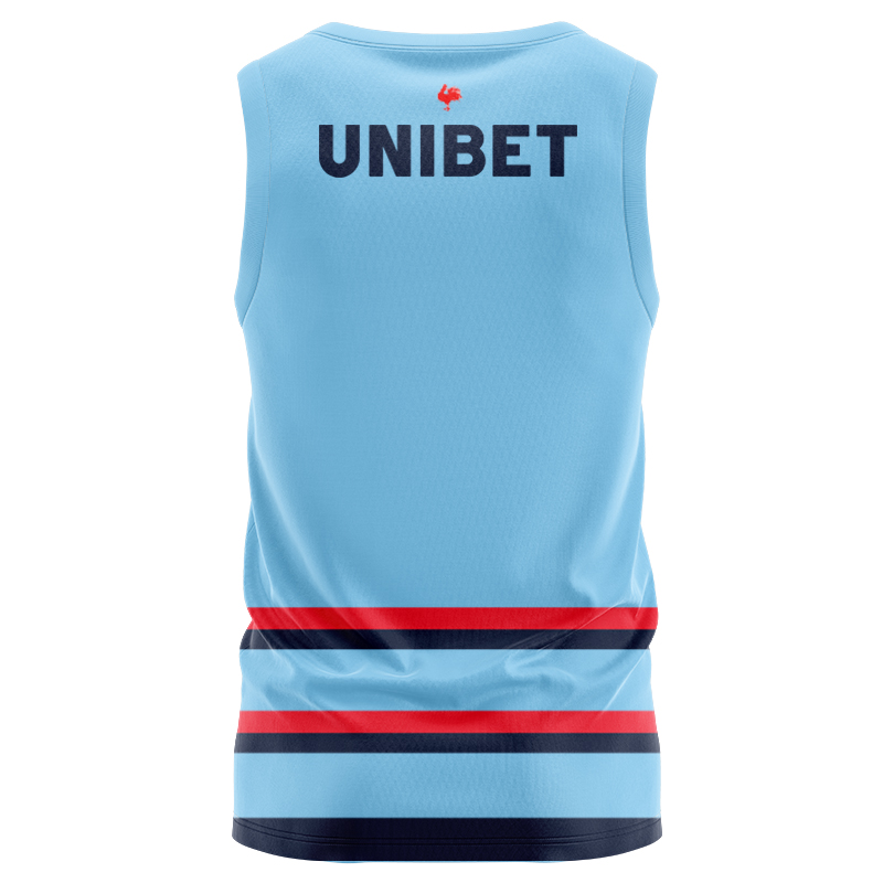 NRL Sydney Roosters 2025 Blue Training Singlet