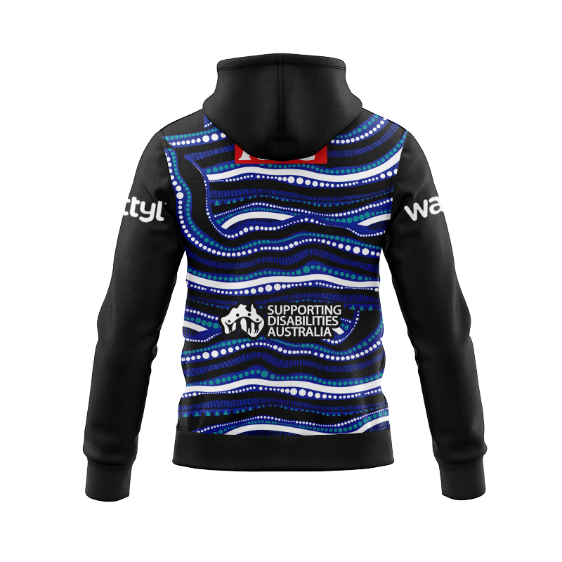NRL Canterbury-Bankstown Bulldogs 2025 Indigenous Training Zipper Hoodie