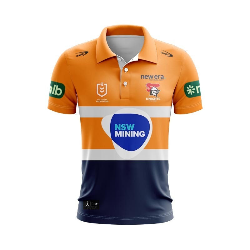 NRL Newcastle Knights 2025 Mining Polo Shirt