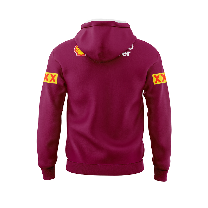 NRL QLD Maroons 2025 Red Training Hoodie