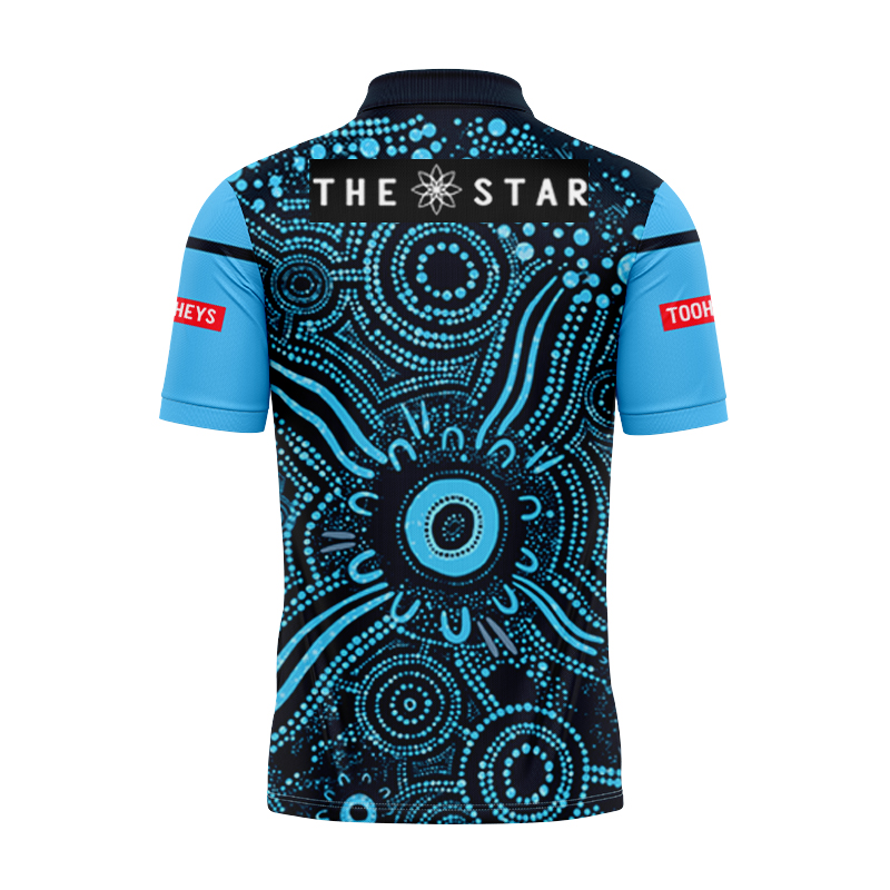 NRL NSW Blues 2024 Indigenous Polo Shirt
