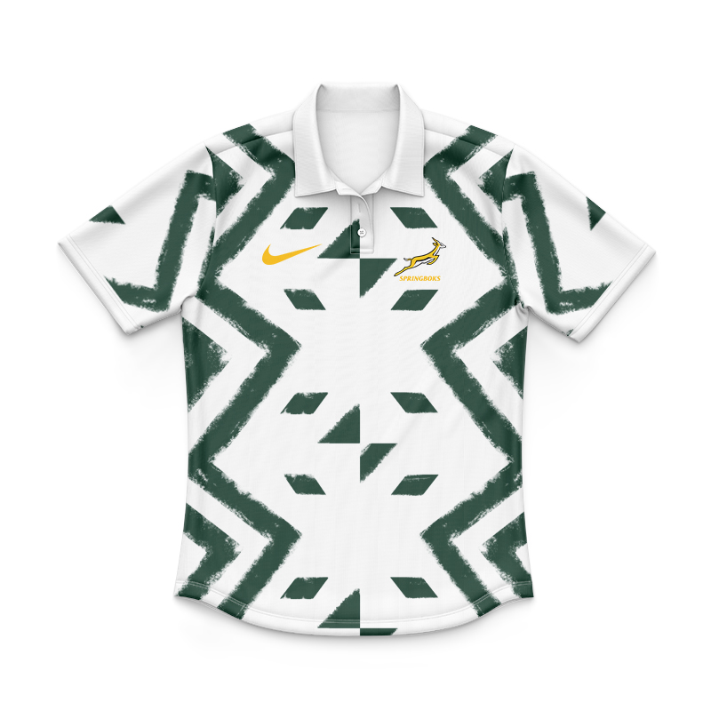 Kid's South Africa Springboks 2024 Pre-Match Polo Shirt
