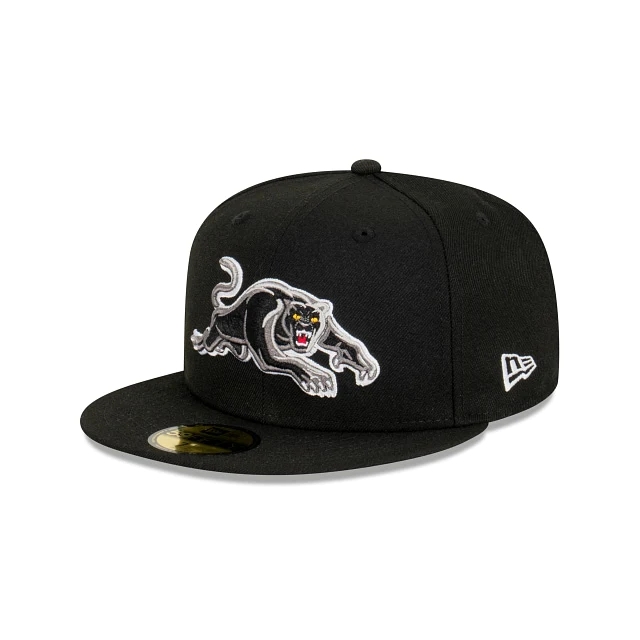 NRL Penrith Panthers ERA Black Embroidered Logo Cap 2025