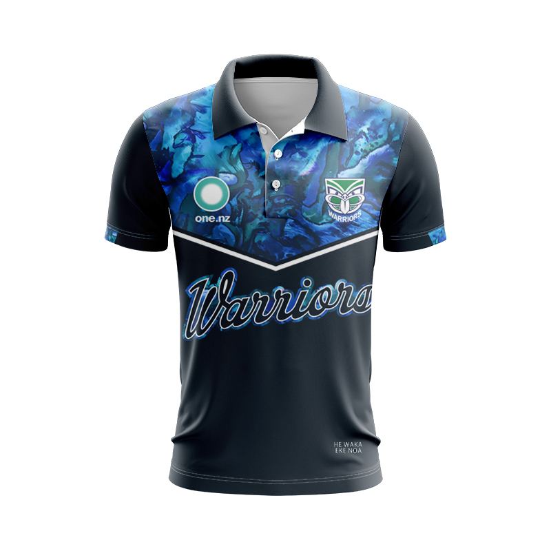NRL New Zealand Warriors 2025 Captains Run Polo Shirt