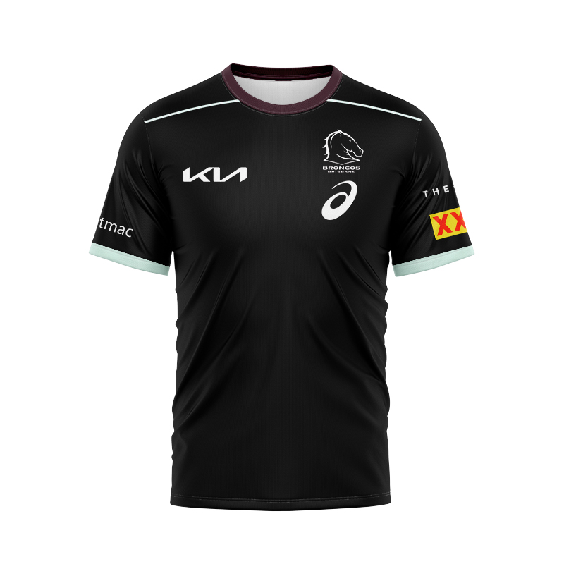 NRL Brisbane Broncos 2025 Black Team Jersey