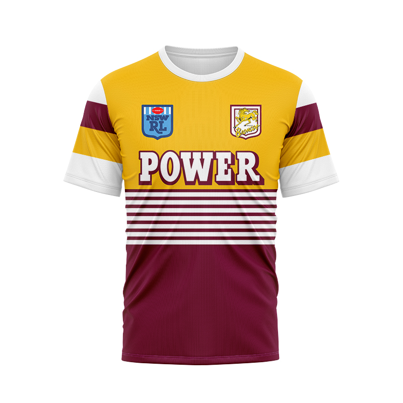 NRL Brisbane Broncos 1988 Round Retro Jersey
