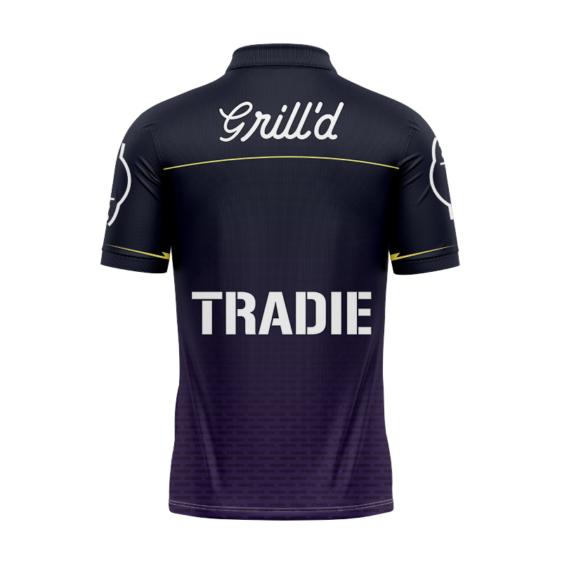 NRL Melbourne Storm 2025 Run Out Polo Shirt