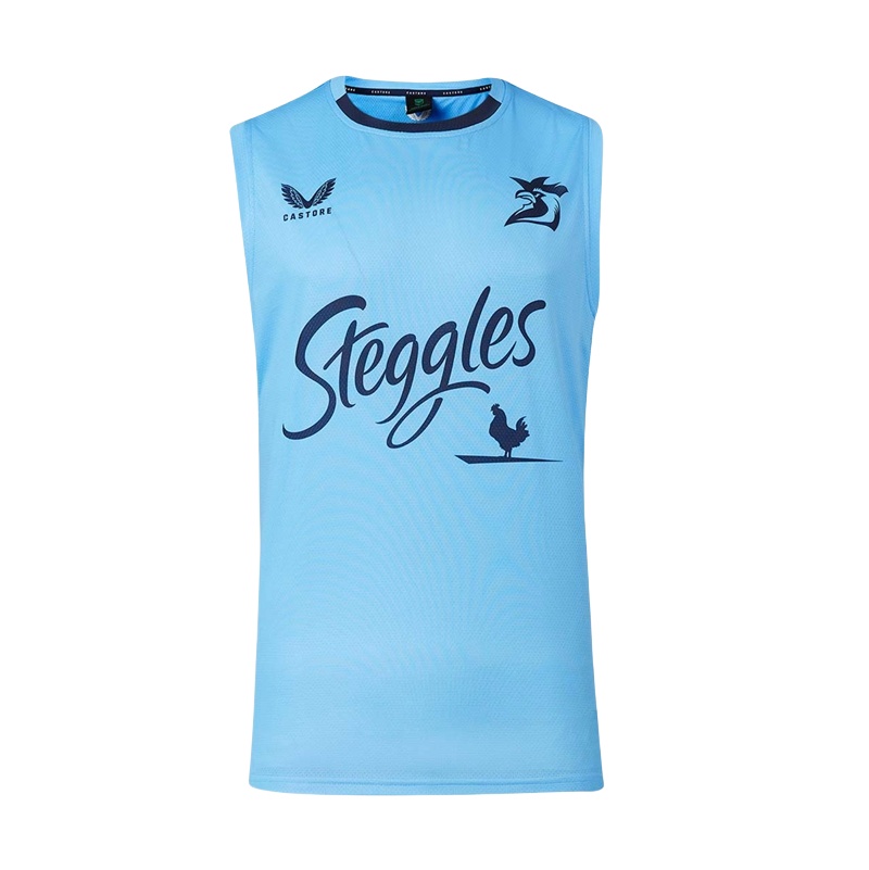 NRL Sydney Roosters 2024 Sky Blue Training Singlet
