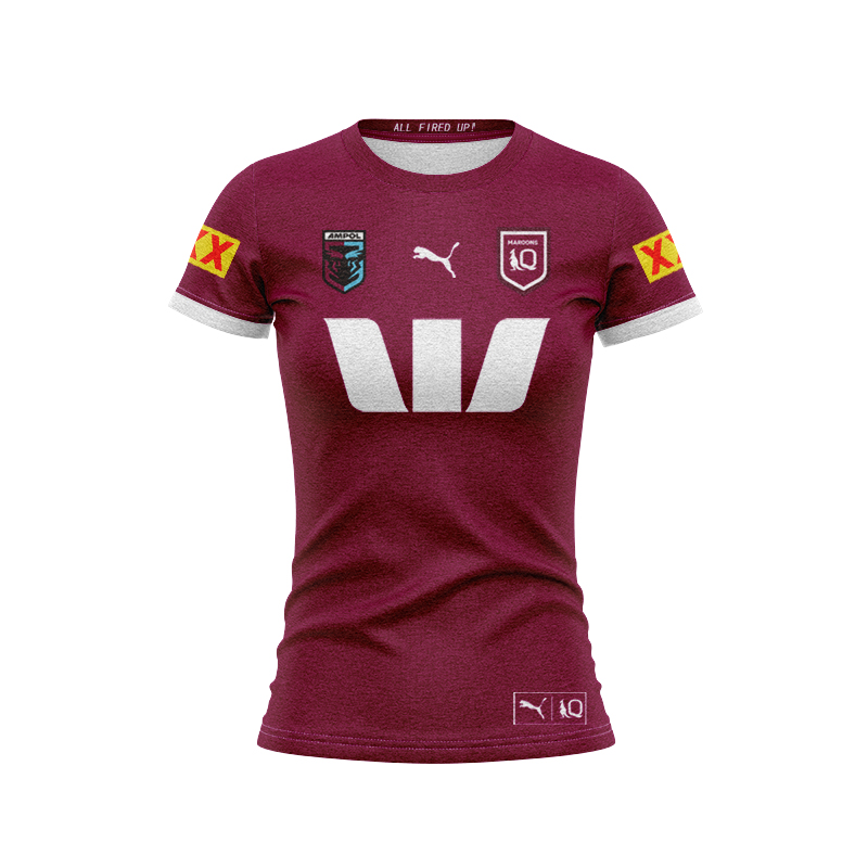 Women's NRL QLD Maroons 2025 Home Jersey