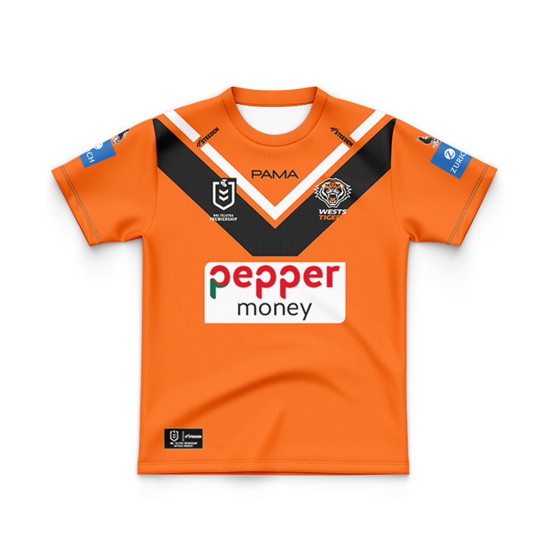 Kid's NRL Wests Tigers 2025 Away Jersey