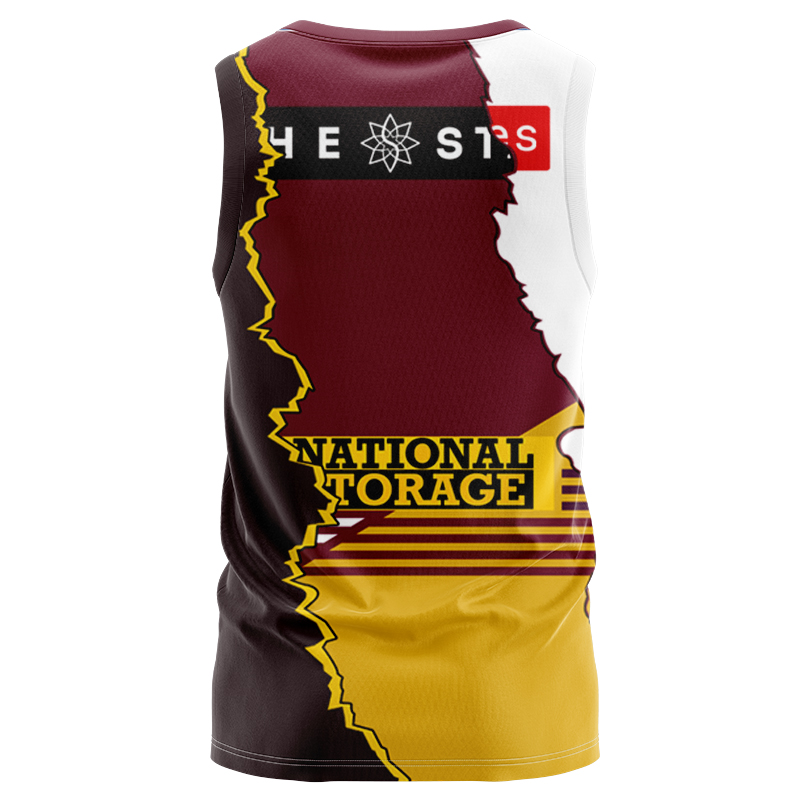 NRL Brisbane Broncos 2024 Mix Singlet