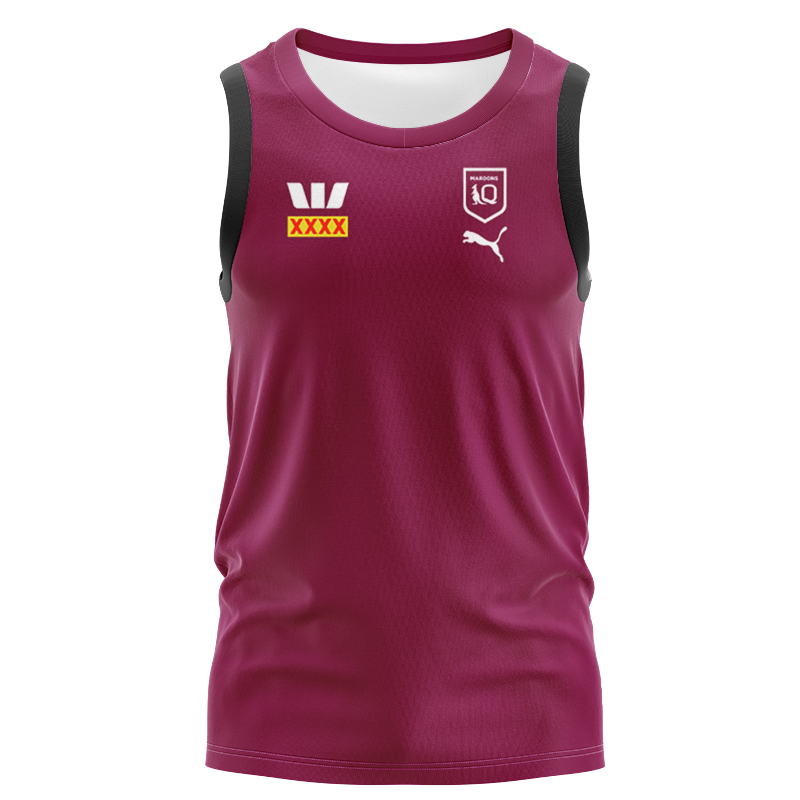 NRL QLD Maroons 2024 MFT Singlet