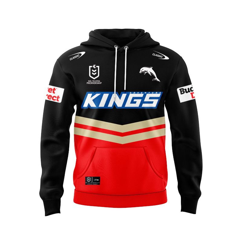 NRL Dolphins 2025 Away Hoodie