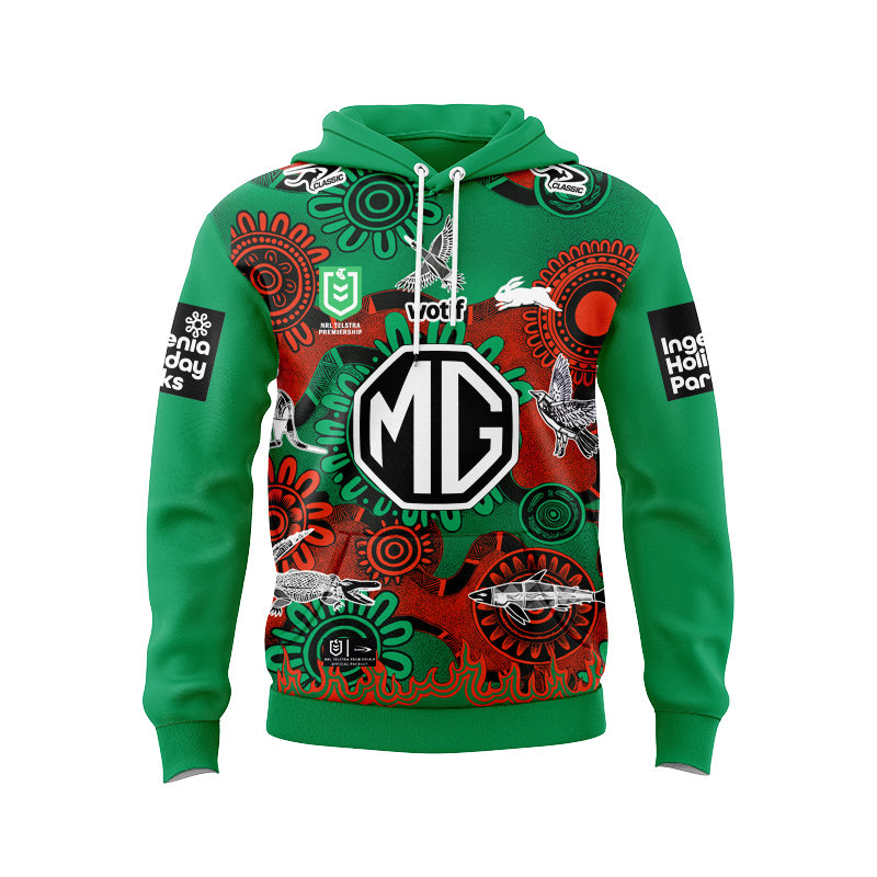 NRL South Sydney Rabbitohs 2025 Indigenous Hoodie