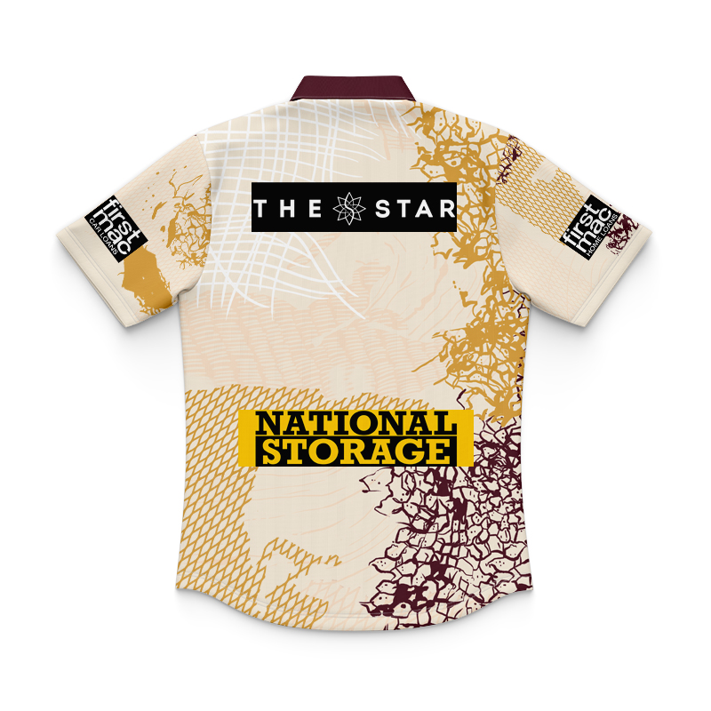Kid's NRL Brisbane Broncos 2025 Indigenous Polo Shirt