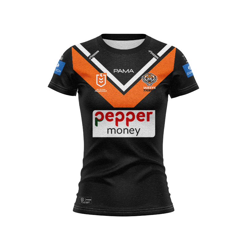 Women's NRL Wests Tigers 2025 Home Jersey