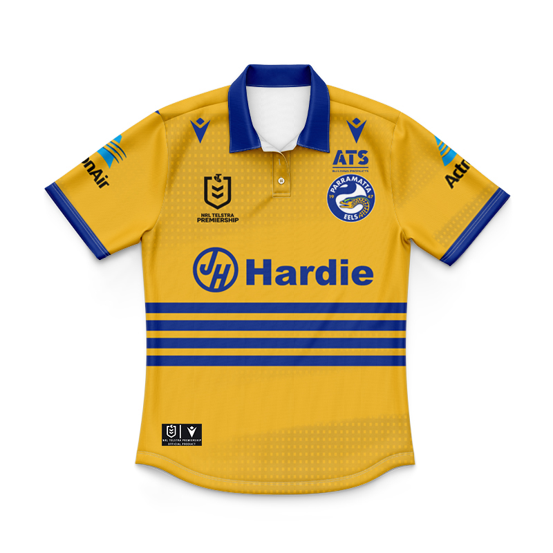 Kid's NRL Parramatta Eels 2025 Away Polo Shirt