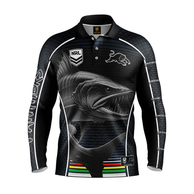 NRL Penrith Panthers 2025 Barracuda Fishing Shirt
