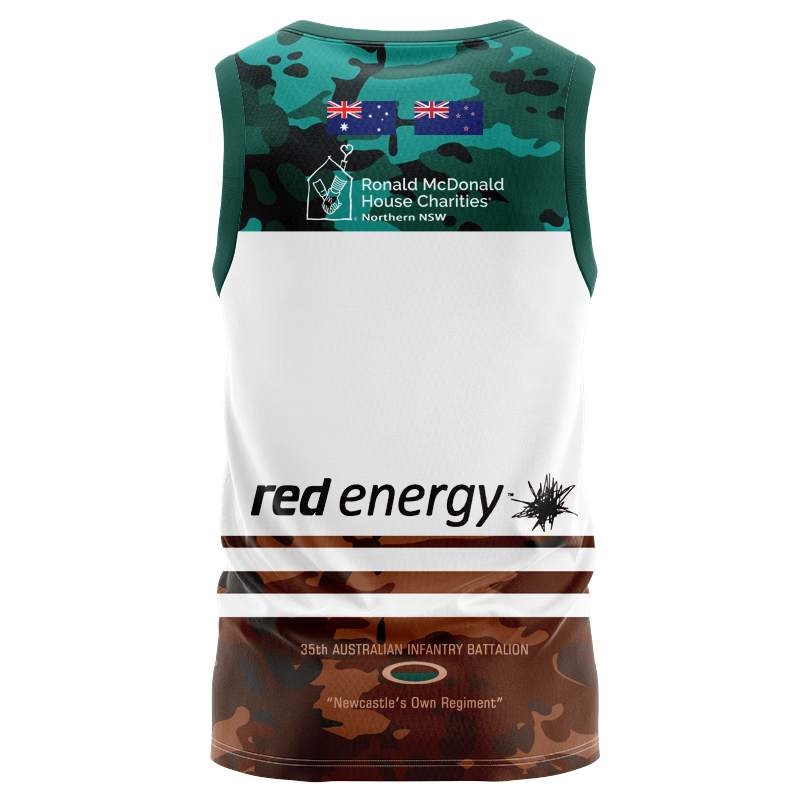 NRL Newcastle Knights 2025 ANZAC Singlet