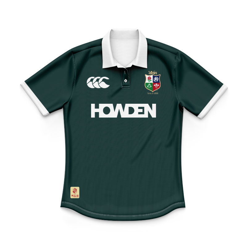 Kid's British & Irish Lions 2025 Training Green Polo Shirt